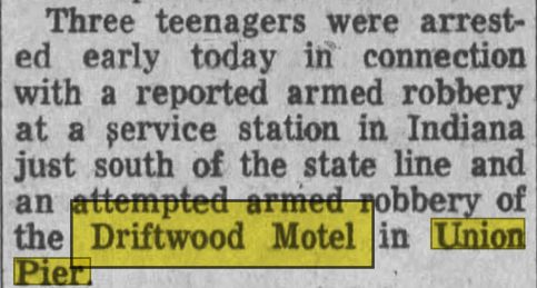 Driftwood Motel - April 1971 Robbery